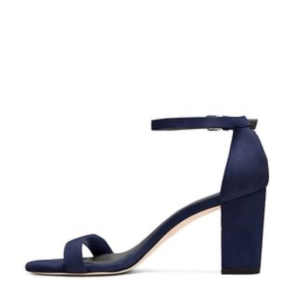 Stuart Weitzman Nearlynude Size 5.5 in Nice Blue Nappa Brand New - Picture 2 of 16